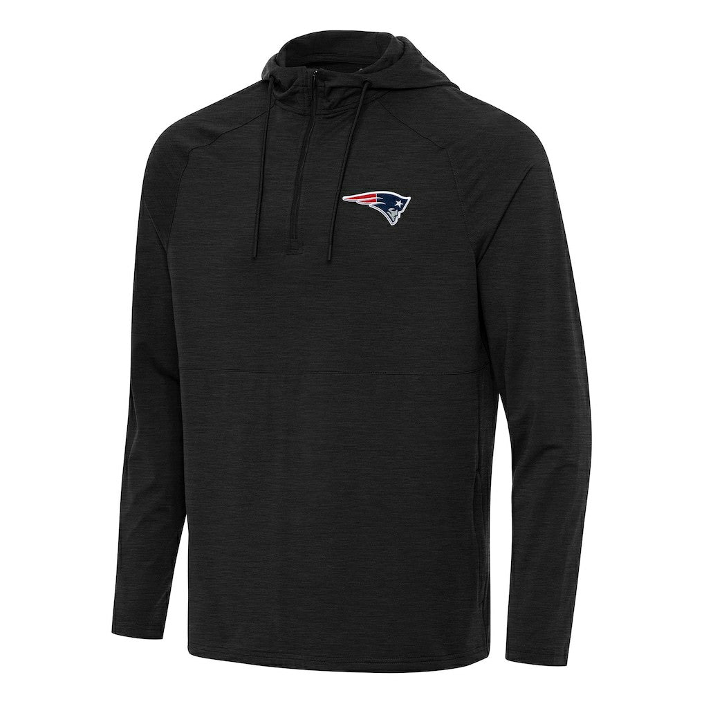 New England Patriots Antigua Spikes Quarter-Zip Pullover Hoodie | NFL Outlet