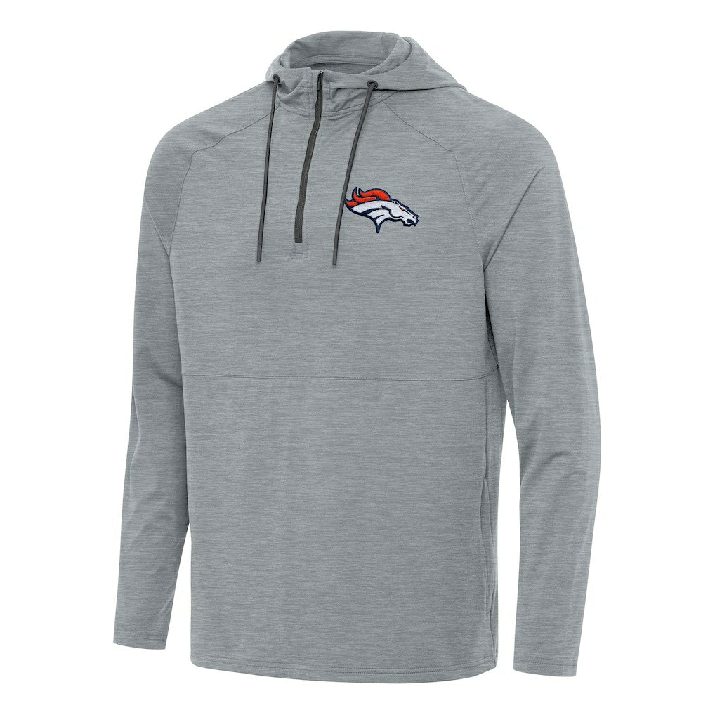 Denver Broncos Antigua Spikes Quarter-Zip Pullover Hoodie | NFL Hot