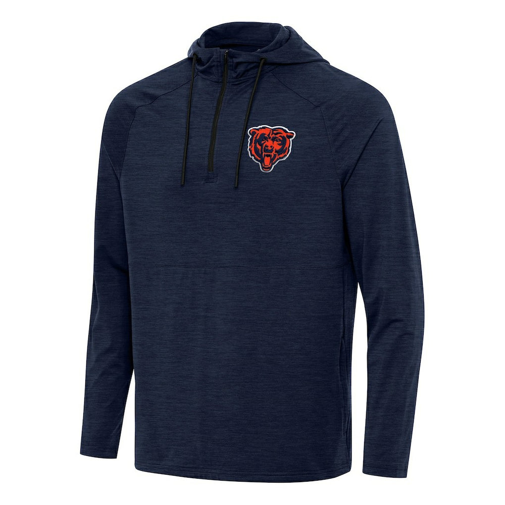 Chicago Bears Antigua Spikes Quarter-Zip Pullover Hoodie | NFL Outlet