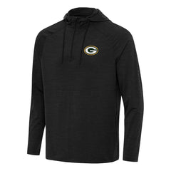 Green Bay Packers Antigua Spikes Quarter-Zip Pullover Hoodie | NFL Outlet
