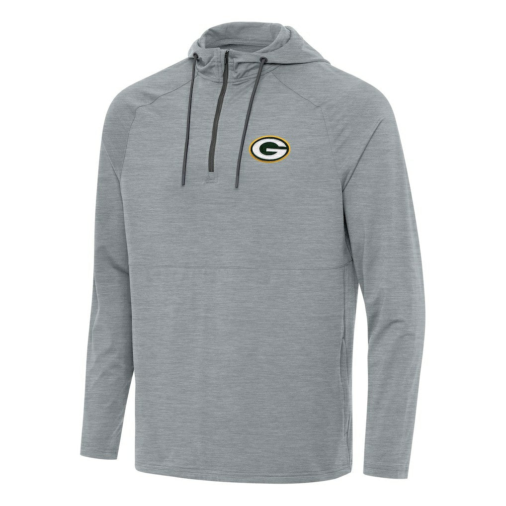 Green Bay Packers Antigua Spikes Quarter-Zip Pullover Hoodie | NFL Sale