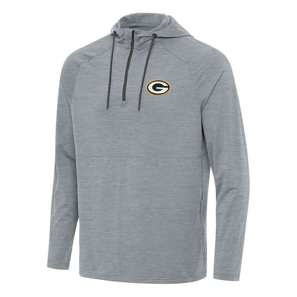 Green Bay Packers Antigua Spikes Quarter-Zip Pullover Hoodie | NFL Sale