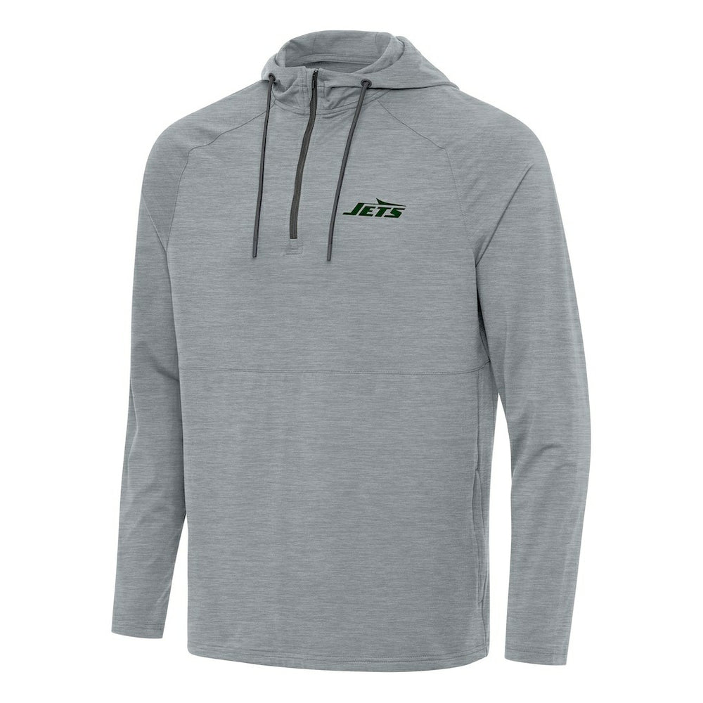 New York Jets Antigua Spikes Quarter-Zip Pullover Hoodie | NFL Online