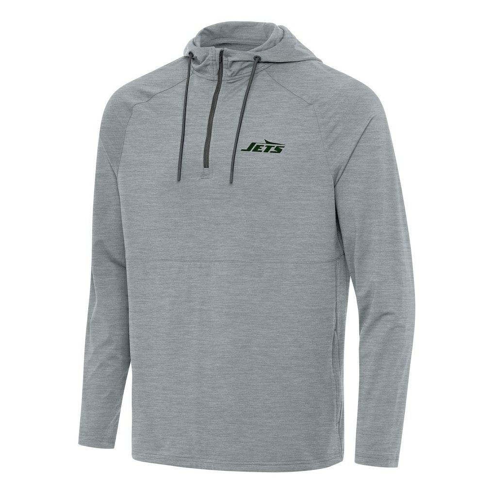 New York Jets Antigua Spikes Quarter-Zip Pullover Hoodie | NFL Online