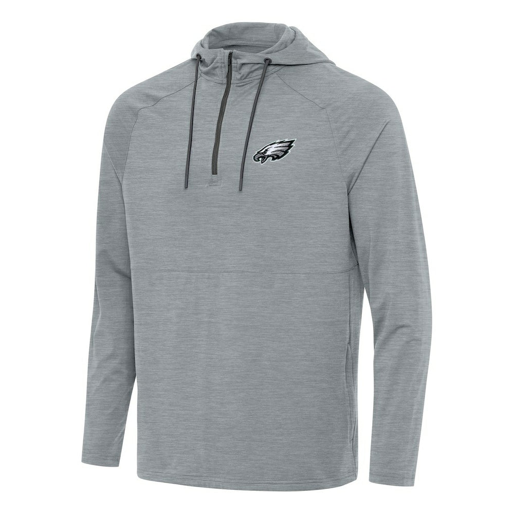 Philadelphia Eagles Antigua Spikes Quarter-Zip Pullover Hoodie | NFL Outlet