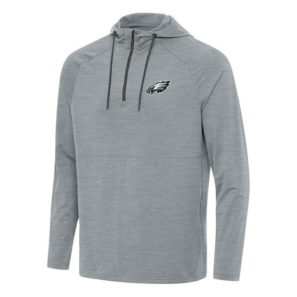 Philadelphia Eagles Antigua Spikes Quarter-Zip Pullover Hoodie | NFL Outlet
