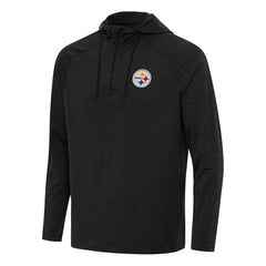 Pittsburgh Steelers Antigua Spikes Quarter-Zip Pullover Hoodie | NFL Sale