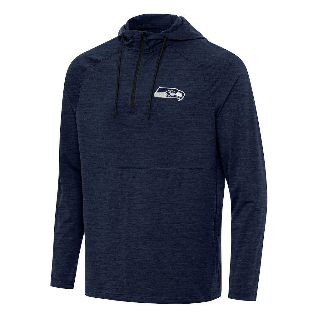Seattle Seahawks Antigua Spikes Quarter-Zip Pullover Hoodie | NFL US