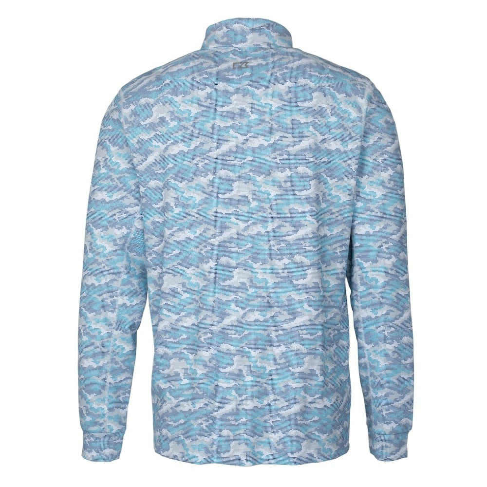 Detroit Tigers Cutter & Buck Traverse Eco Camo Tri-Blend DryTec Quarter-Zip Jacket - MLB Jackets