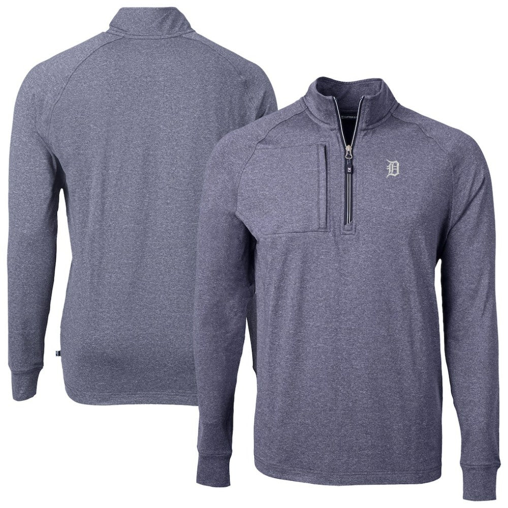 Detroit Tigers Cutter & Buck Adapt Eco Raglan Quarter-Zip Jacket - MLB Jackets