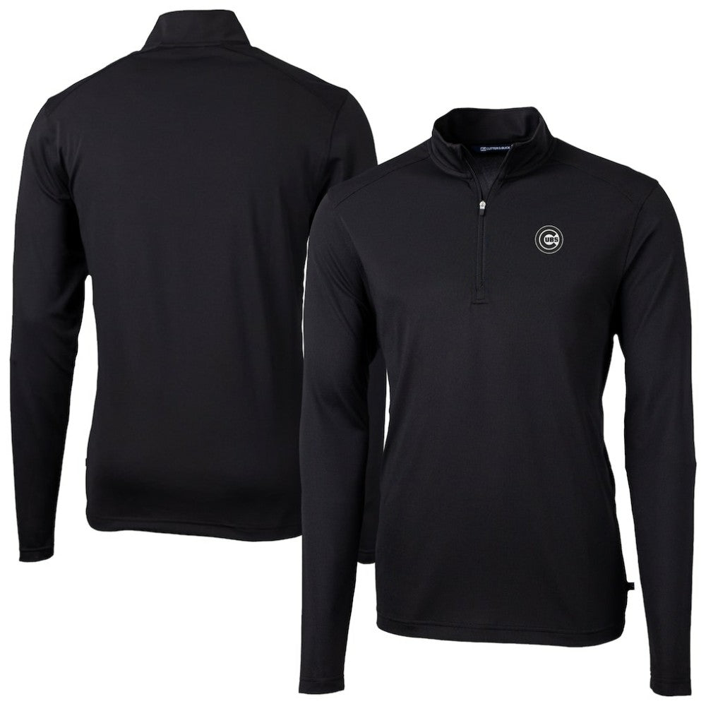 Chicago Cubs Cutter & Buck Virtue Eco Pique Quarter-Zip Jacket - MLB Jackets