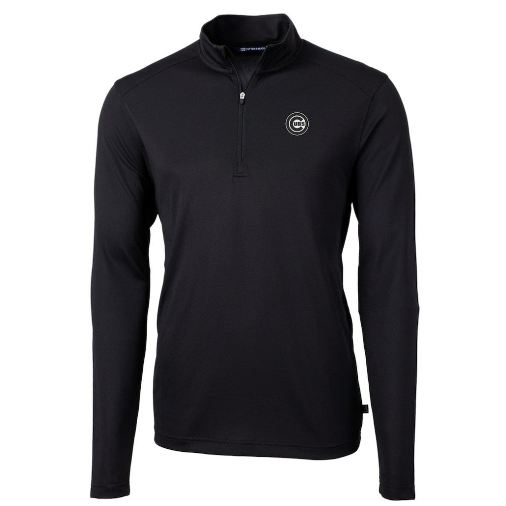 Chicago Cubs Cutter & Buck Virtue Eco Pique Quarter-Zip Jacket - MLB Jackets