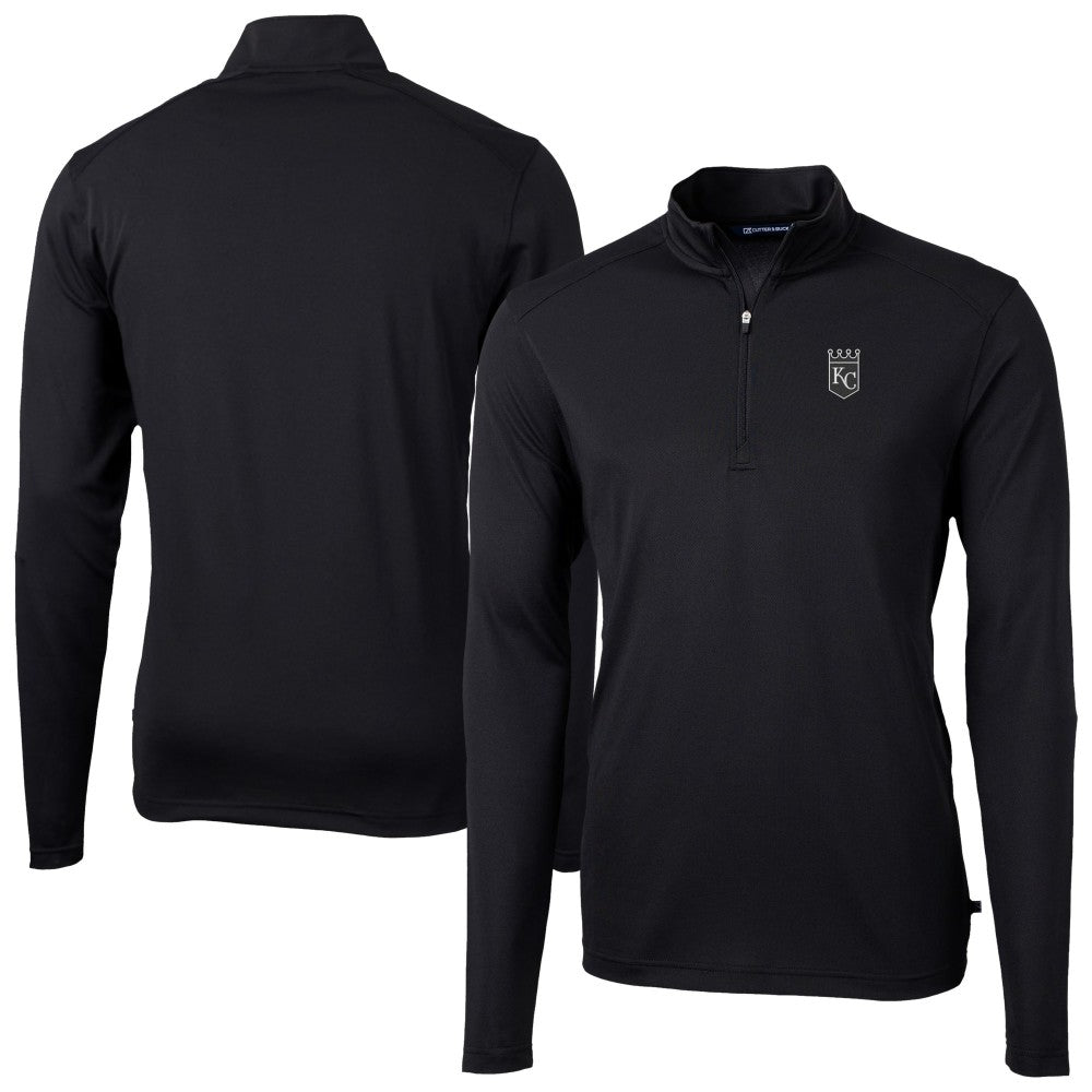 Kansas City Royals Cutter & Buck Virtue Eco Pique Quarter-Zip Jacket - MLB Jackets