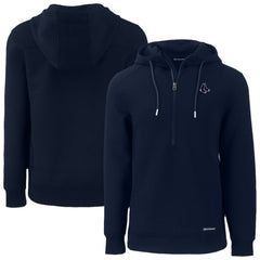 Boston Red Sox Cutter & Buck Roam Eco Recycled Half-Zip Pullover Hoodie - MLB Hoodies