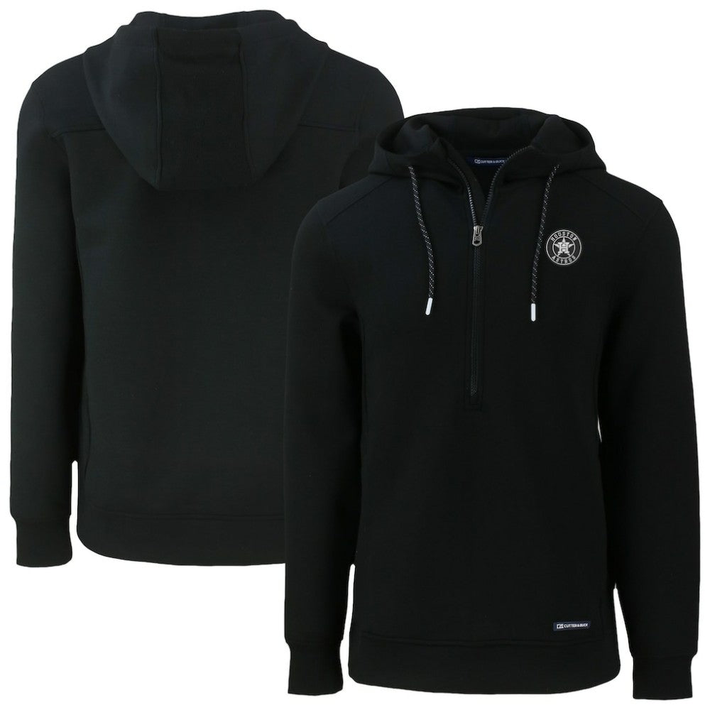 Houston Astros Cutter & Buck Roam Eco Recycled Half-Zip Pullover Hoodie - MLB Hoodies