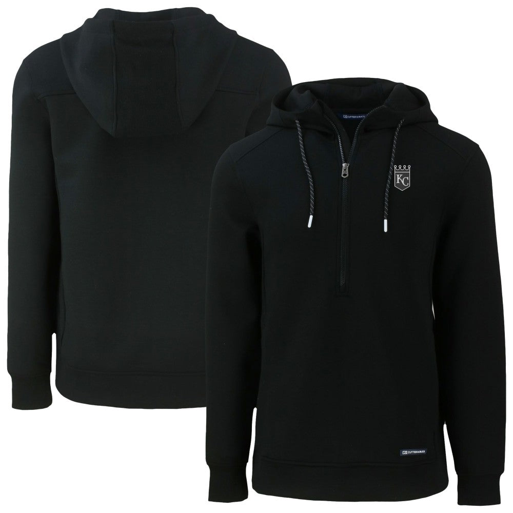 Kansas City Royals Cutter & Buck Roam Eco Recycled Half-Zip Pullover Hoodie - MLB Hoodies