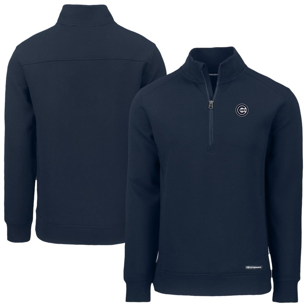 Chicago Cubs Cutter & Buck Roam Eco Quarter-Zip Jacket - MLB Jackets