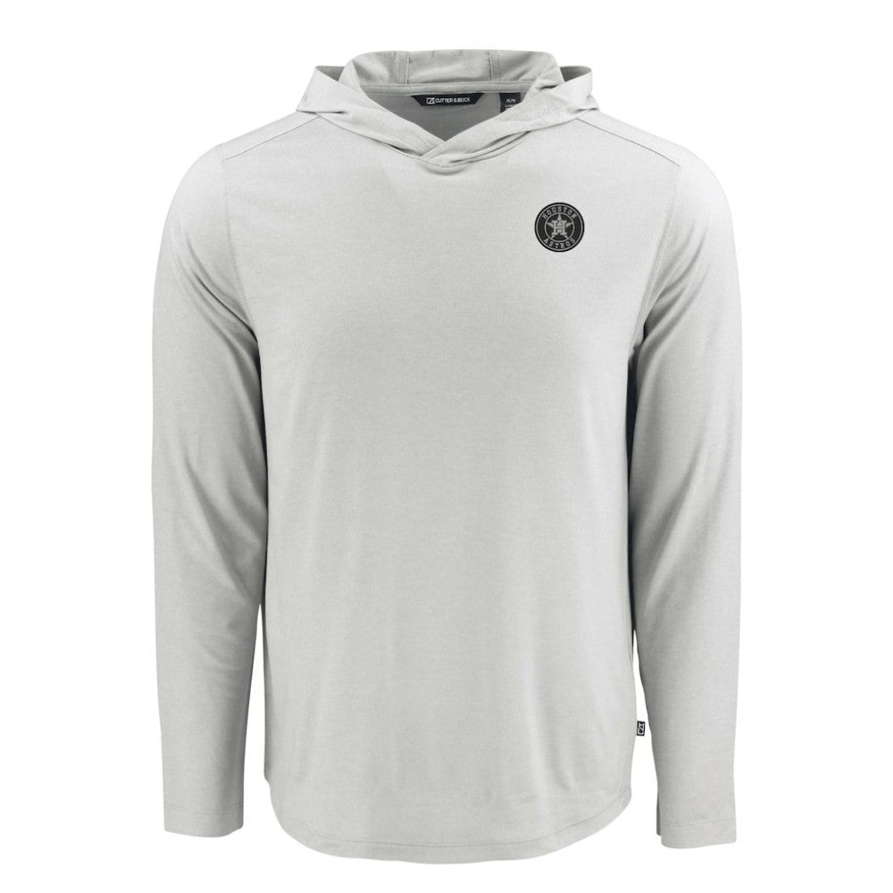 Houston Astros Cutter & Buck Coastline Epic Comfort Eco Recycled Long Sleeve Hoodie T-Shirt - MLB Hoodies
