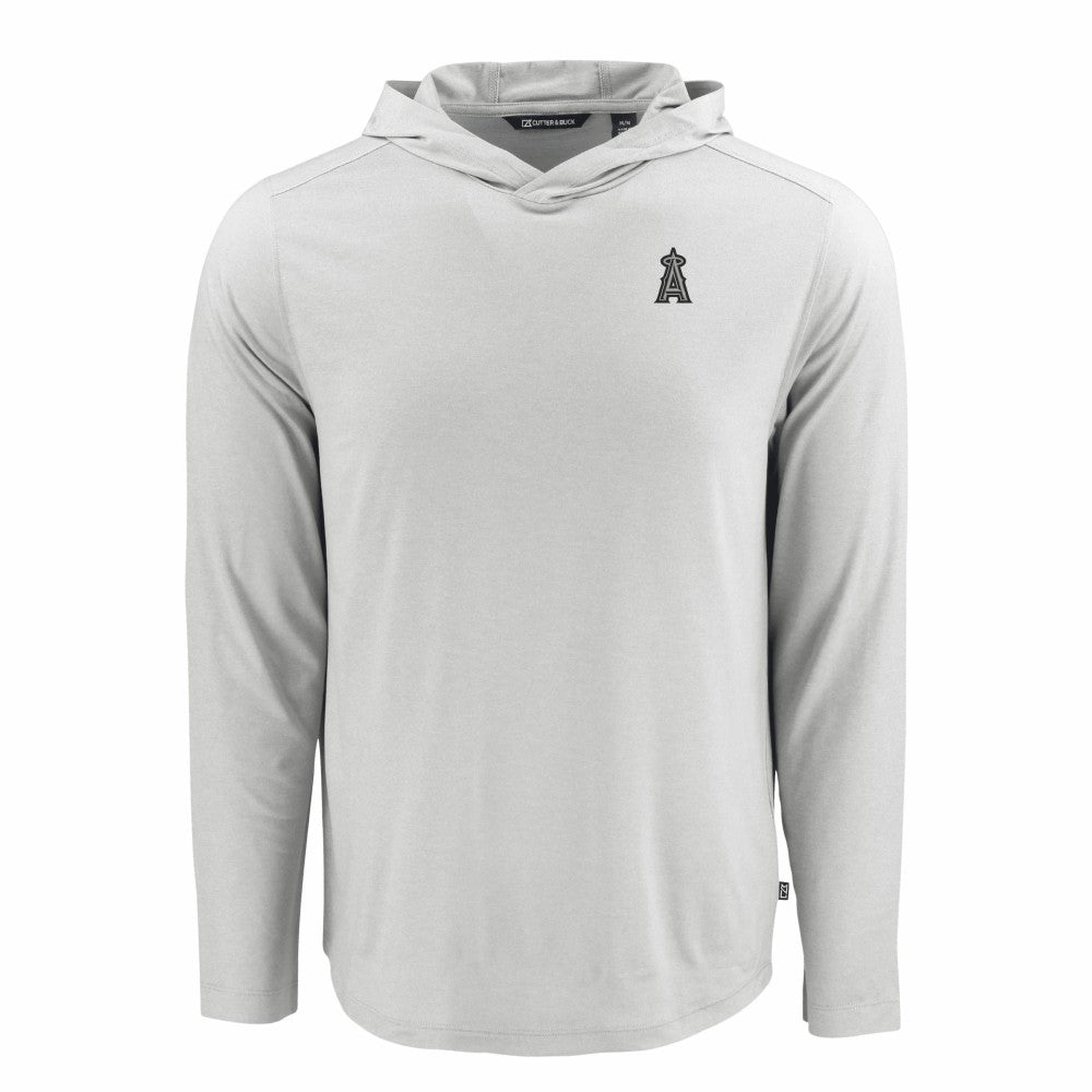 Los Angeles Angels Cutter & Buck Coastline Epic Comfort Eco Recycled Long Sleeve Hoodie T-Shirt - MLB Hoodies