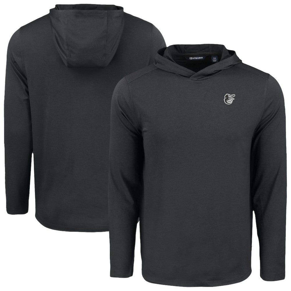 Baltimore Orioles Cutter & Buck Coastline Epic Comfort Eco Recycled Long Sleeve Hoodie T-Shirt - MLB Hoodies
