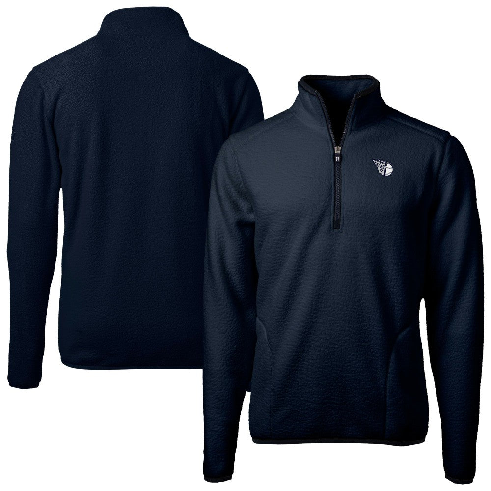 Cleveland Guardians Cutter & Buck Cascade Eco Fleece Quarter-Zip Jacket - MLB Jackets