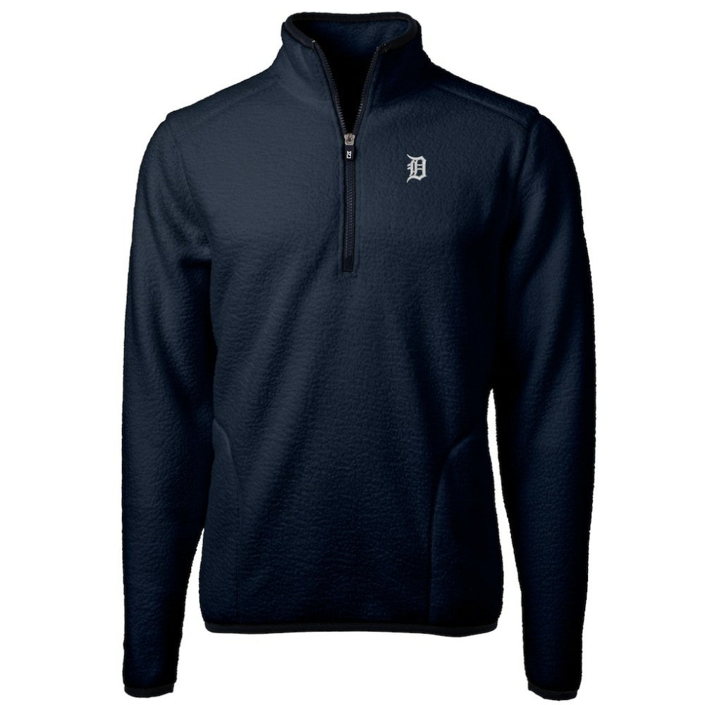 Detroit Tigers Cutter & Buck Cascade Eco Fleece Quarter-Zip Jacket - MLB Jackets