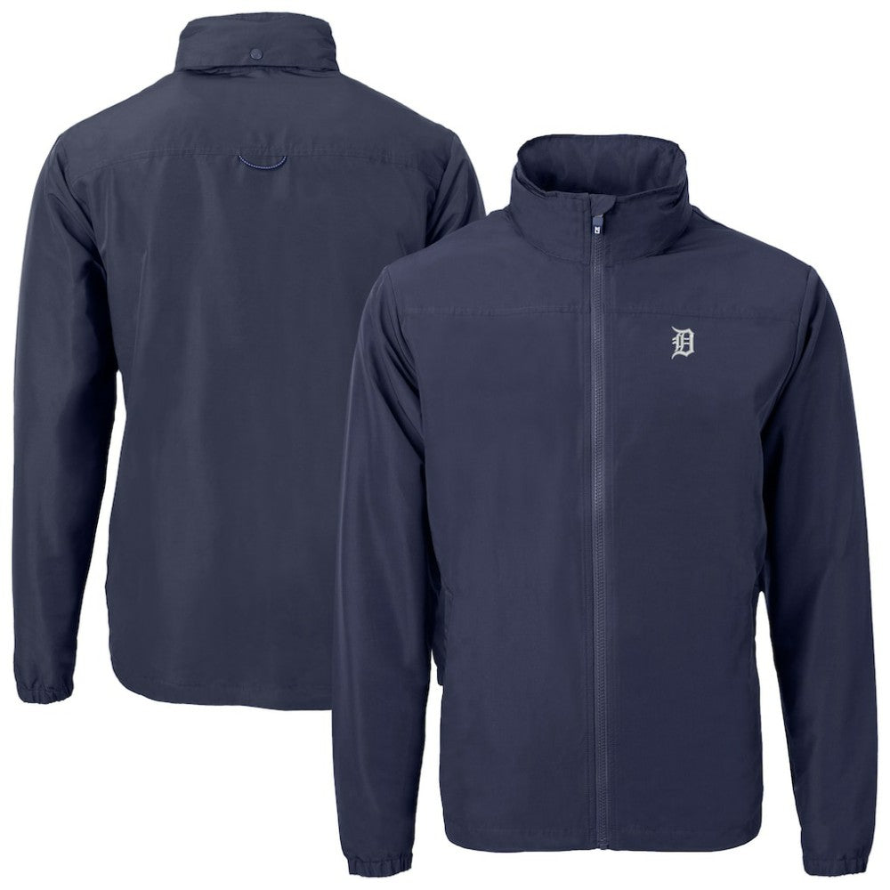 Detroit Tigers Cutter & Buck Charter Eco Recycled Full-Zip Hoodie Jacket - MLB Jackets