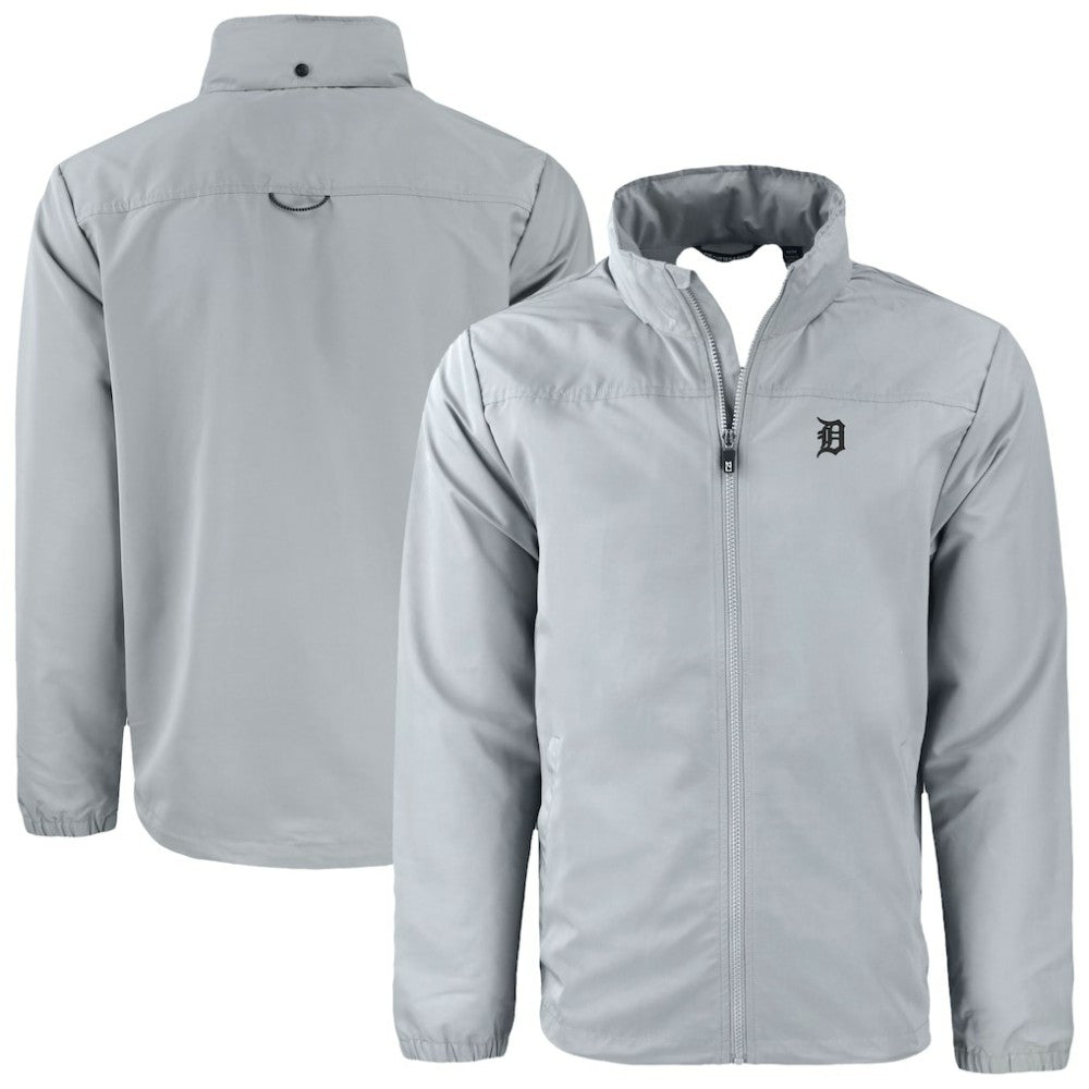 Detroit Tigers Cutter & Buck Charter Eco Recycled Full-Zip Hoodie Jacket - MLB Jackets
