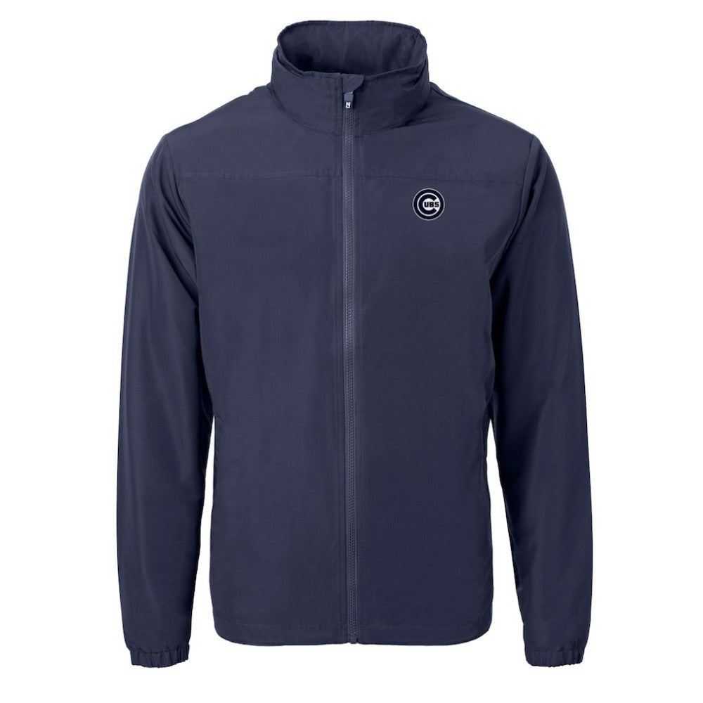 Chicago Cubs Cutter & Buck Charter Eco Recycled Full-Zip Hoodie Jacket - MLB Jackets