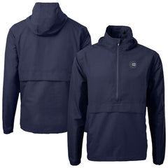 Chicago Cubs Cutter & Buck Charter Eco Recycled Anorak Half-Zip Hoodie Jacket - MLB Jackets