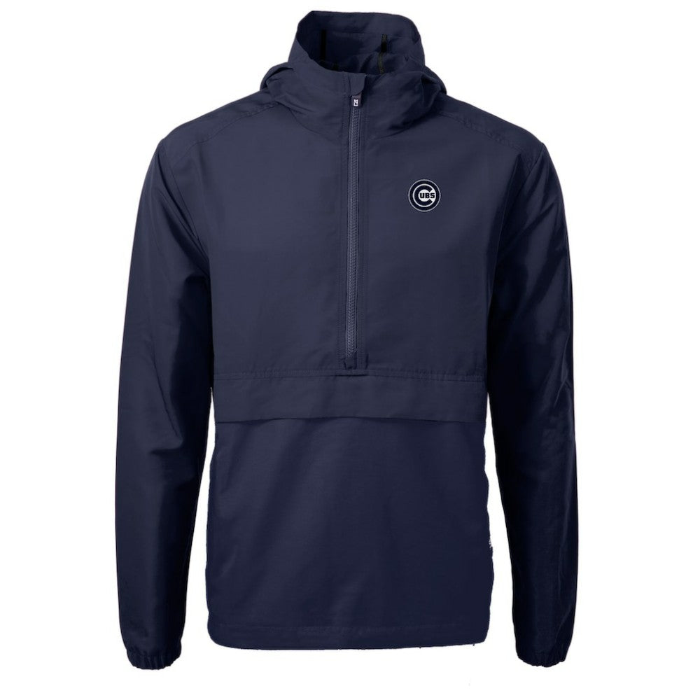 Chicago Cubs Cutter & Buck Charter Eco Recycled Anorak Half-Zip Hoodie Jacket - MLB Jackets