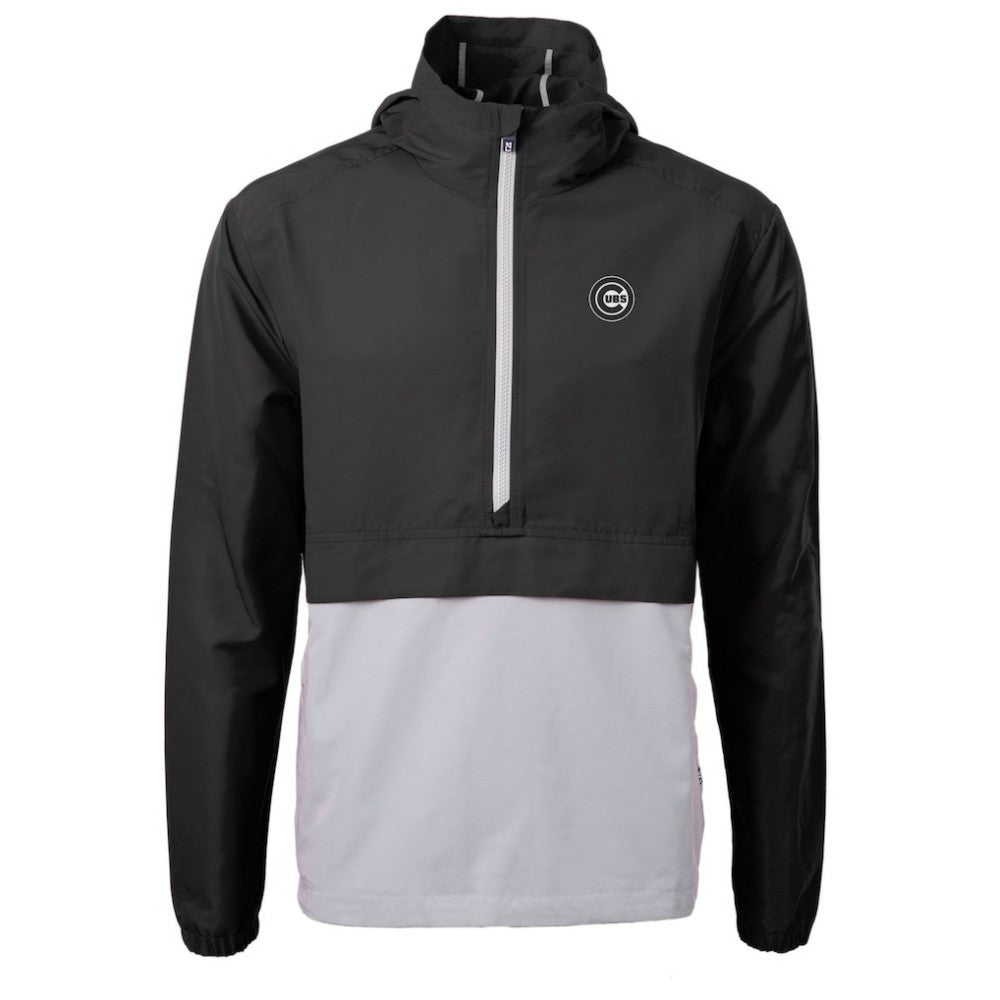 Chicago Cubs Cutter & Buck Charter Eco Recycled Anorak Half-Zip Hoodie Jacket - MLB Jackets