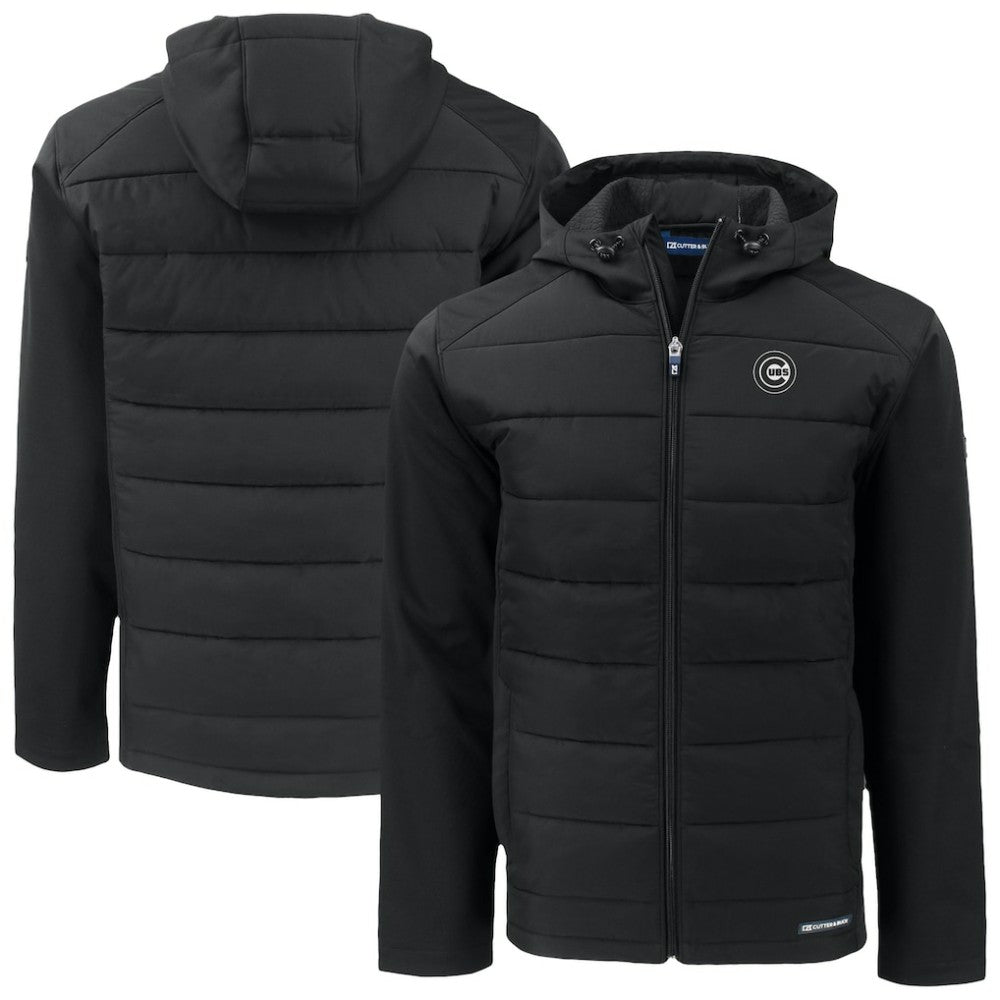 Chicago Cubs Cutter & Buck Evoke Hybrid Eco Softshell Recycled Full-Zip Jacket - MLB Jackets