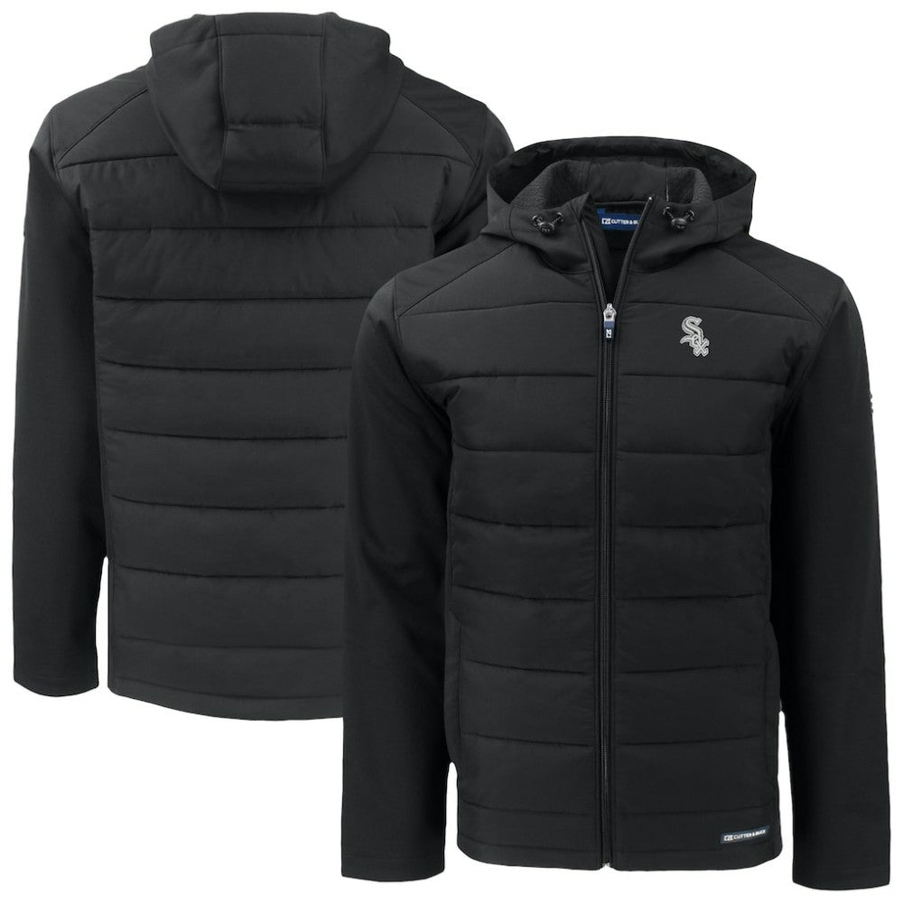 Chicago White Sox Cutter & Buck Evoke Hybrid Eco Softshell Recycled Full-Zip Jacket - MLB Jackets