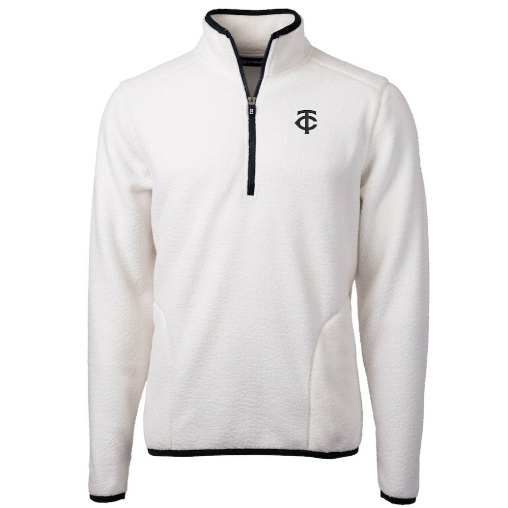 Minnesota Twins Cutter & Buck Cascade Eco Fleece Quarter-Zip Jacket - MLB Jackets