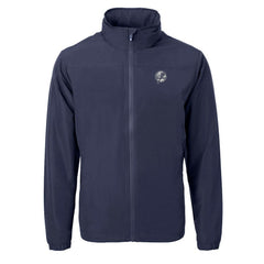 New York Yankees Cutter & Buck Charter Eco Recycled Full-Zip Hoodie Jacket - MLB Jackets