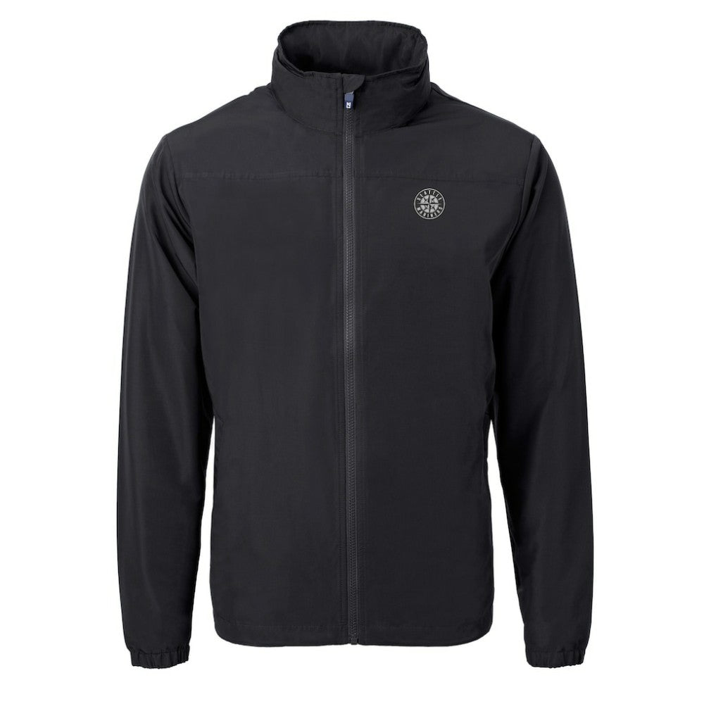 Seattle Mariners Cutter & Buck Charter Eco Recycled Full-Zip Hoodie Jacket - MLB Jackets