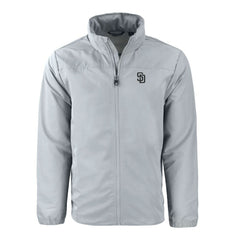 San Diego Padres Cutter & Buck Charter Eco Recycled Full-Zip Hoodie Jacket - MLB Jackets