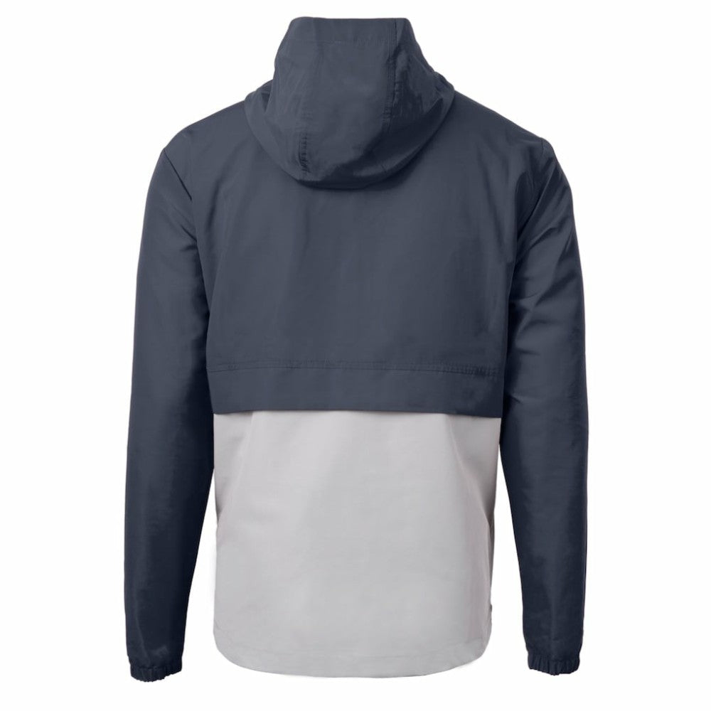 New York Yankees Cutter & Buck Charter Eco Recycled Anorak Half-Zip Hoodie Jacket - MLB Jackets