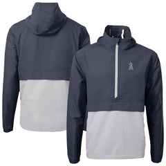 Los Angeles Angels Cutter & Buck Charter Eco Recycled Anorak Half-Zip Hoodie Jacket - MLB Jackets