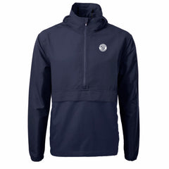 Milwaukee Brewers Cutter & Buck Charter Eco Recycled Anorak Half-Zip Hoodie Jacket - MLB Jackets