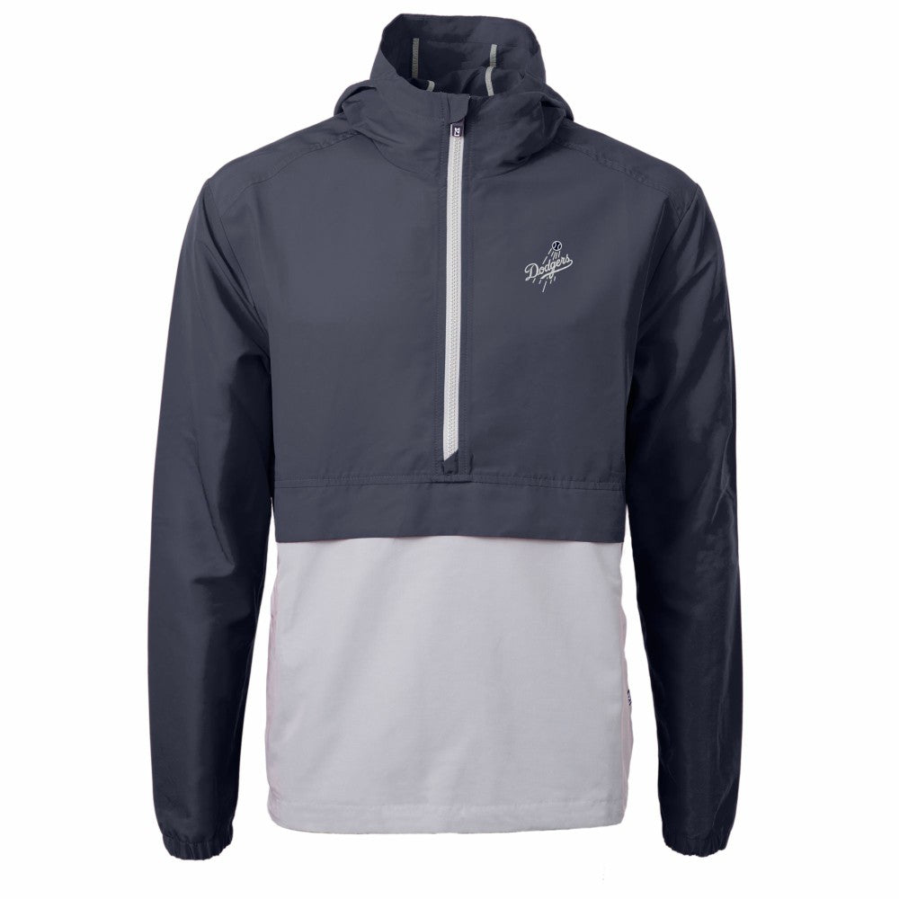 Los Angeles Dodgers Cutter & Buck Charter Eco Recycled Anorak Half-Zip Hoodie Jacket - MLB Jackets