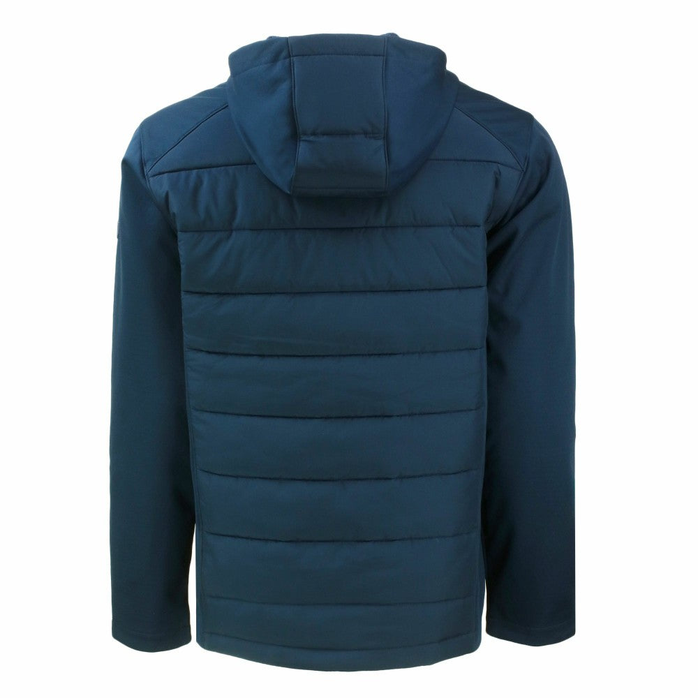 New York Mets Cutter & Buck Evoke Hybrid Eco Softshell Recycled Full-Zip Hooded Jacket - MLB Jackets