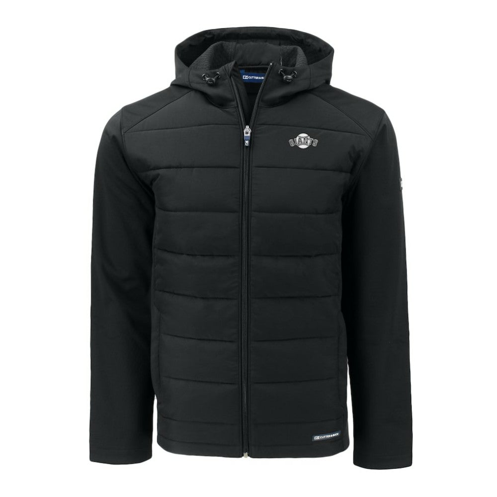 San Francisco Giants Cutter & Buck Evoke Hybrid Eco Softshell Recycled Full-Zip Hooded Jacket - MLB Jackets