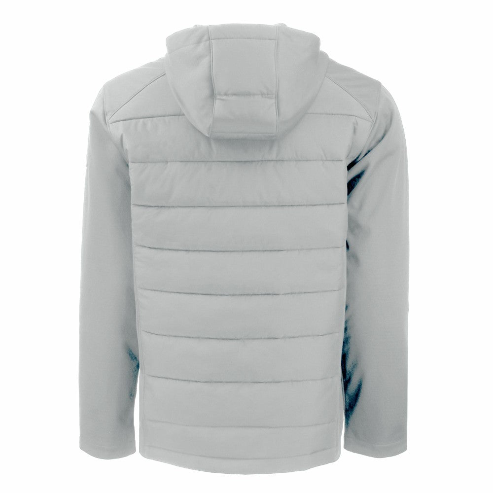 Milwaukee Brewers Cutter & Buck Evoke Hybrid Eco Softshell Recycled Full-Zip Hooded Jacket - MLB Jackets