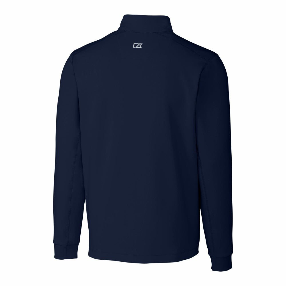 New York Mets Cutter & Buck Traverse Eco Tri-Blend DryTec Quarter-Zip Jacket - MLB Jackets