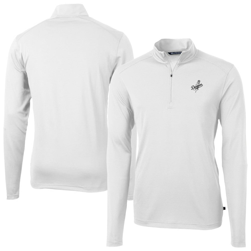 Los Angeles Dodgers Cutter & Buck Virtue Eco Pique Quarter-Zip Jacket - MLB Jackets