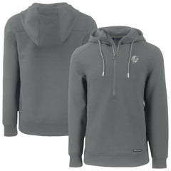 New York Yankees Cutter & Buck Roam Eco Recycled Tri-Blend Half-Zip Hoodie - MLB Hoodies