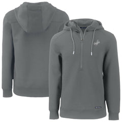Los Angeles Dodgers Cutter & Buck Roam Eco Recycled Tri-Blend Half-Zip Hoodie - MLB Hoodies