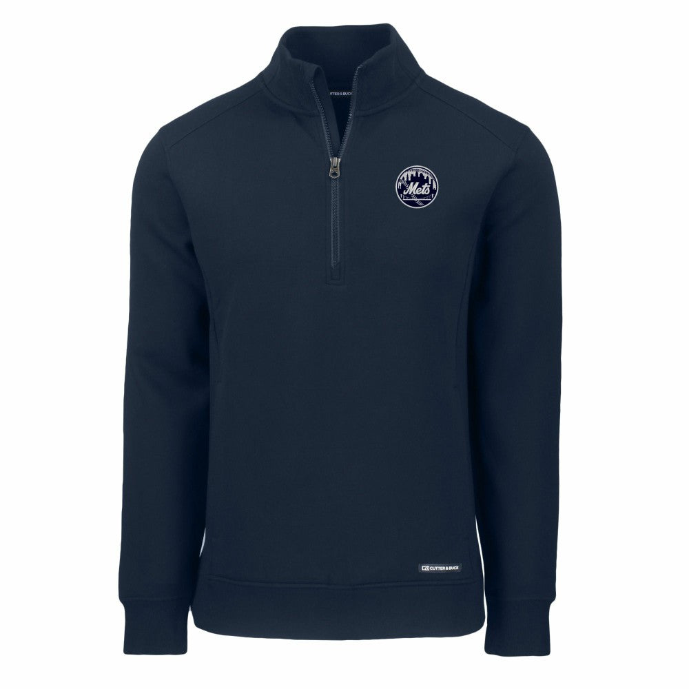 New York Mets Cutter & Buck Roam Eco Quarter-Zip Jacket - MLB Jackets